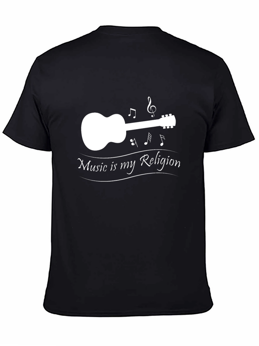 Music is My Religion Black T-Shirt