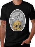 Raven & Skull Graphic T-Shirt - Strong in Death