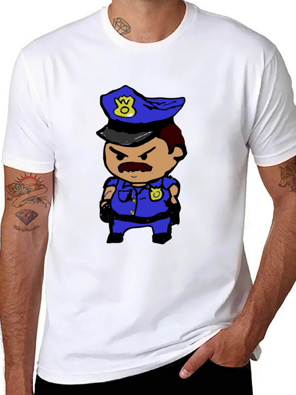 Cartoon Cop T-Shirt