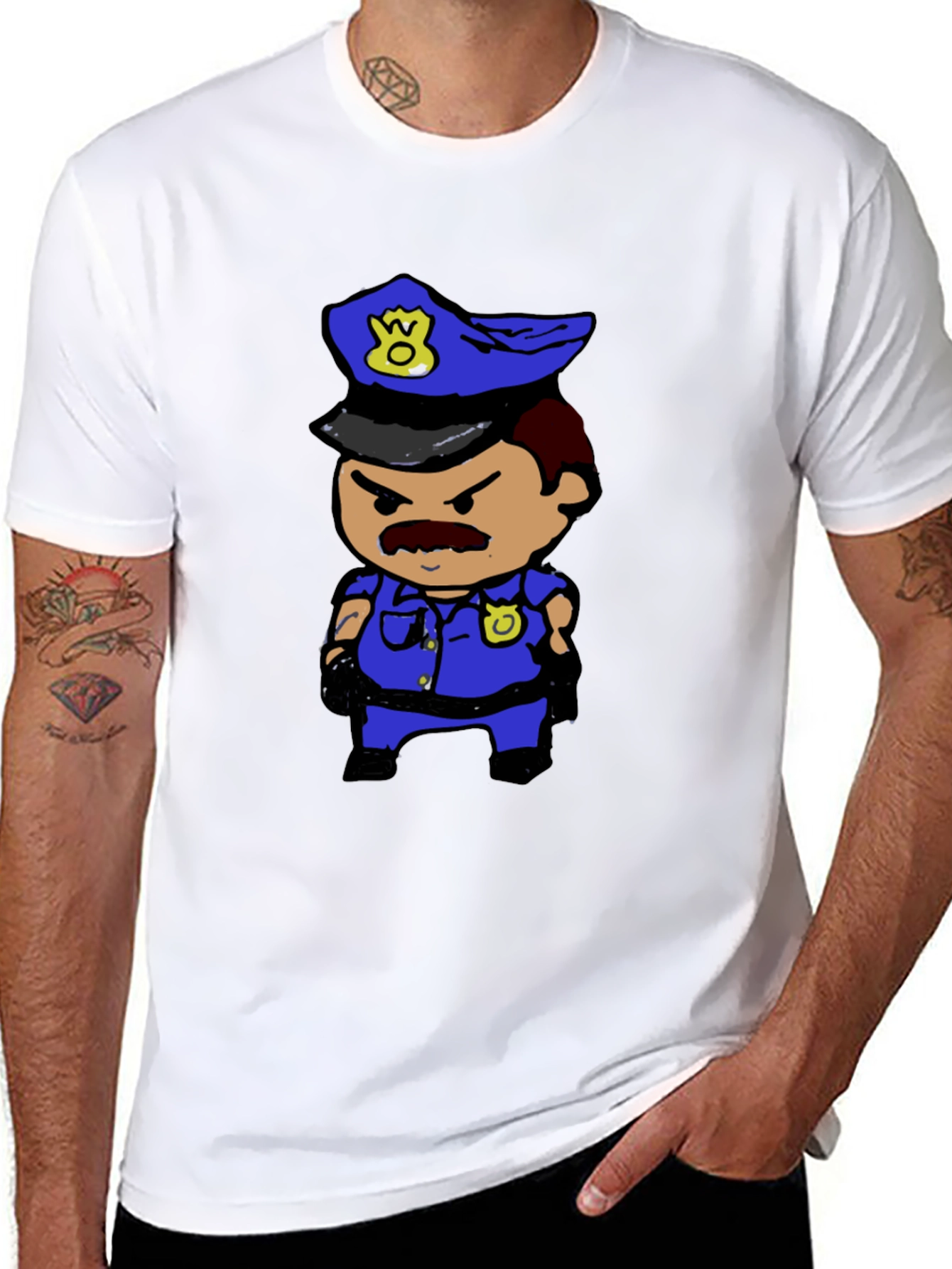 Cartoon Cop T-Shirt