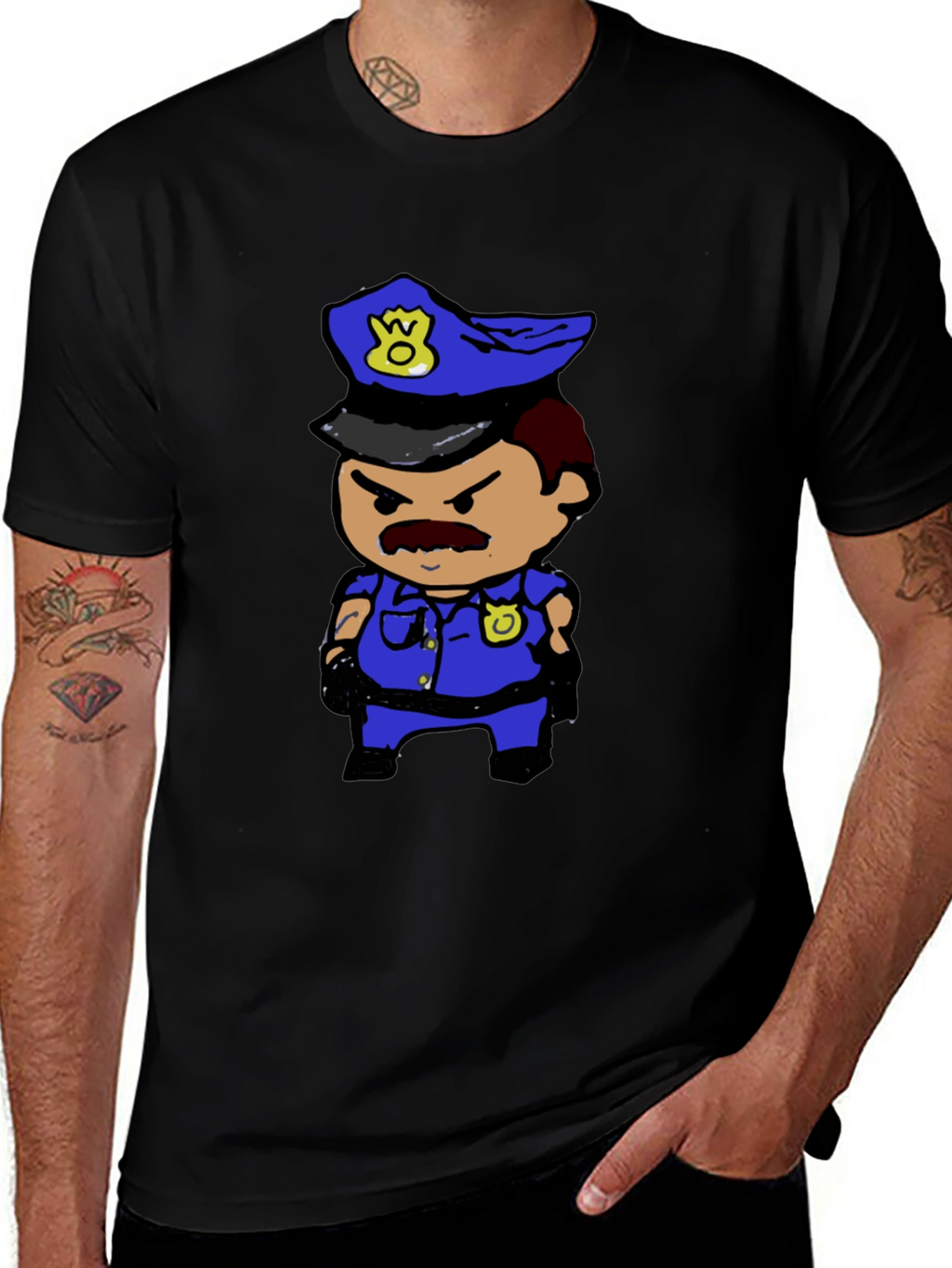 Cartoon Cop T-Shirt