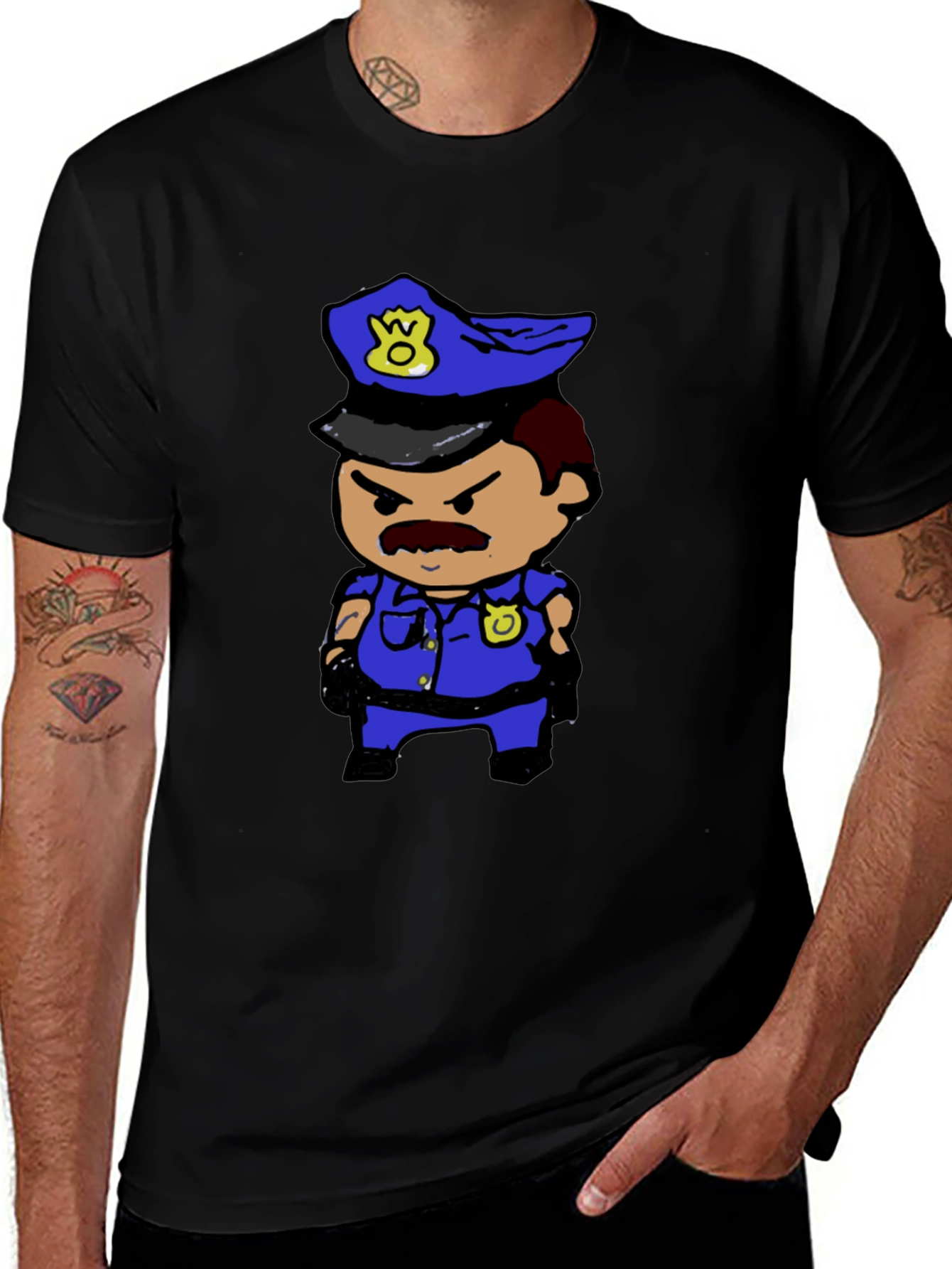 Cartoon Cop T-Shirt