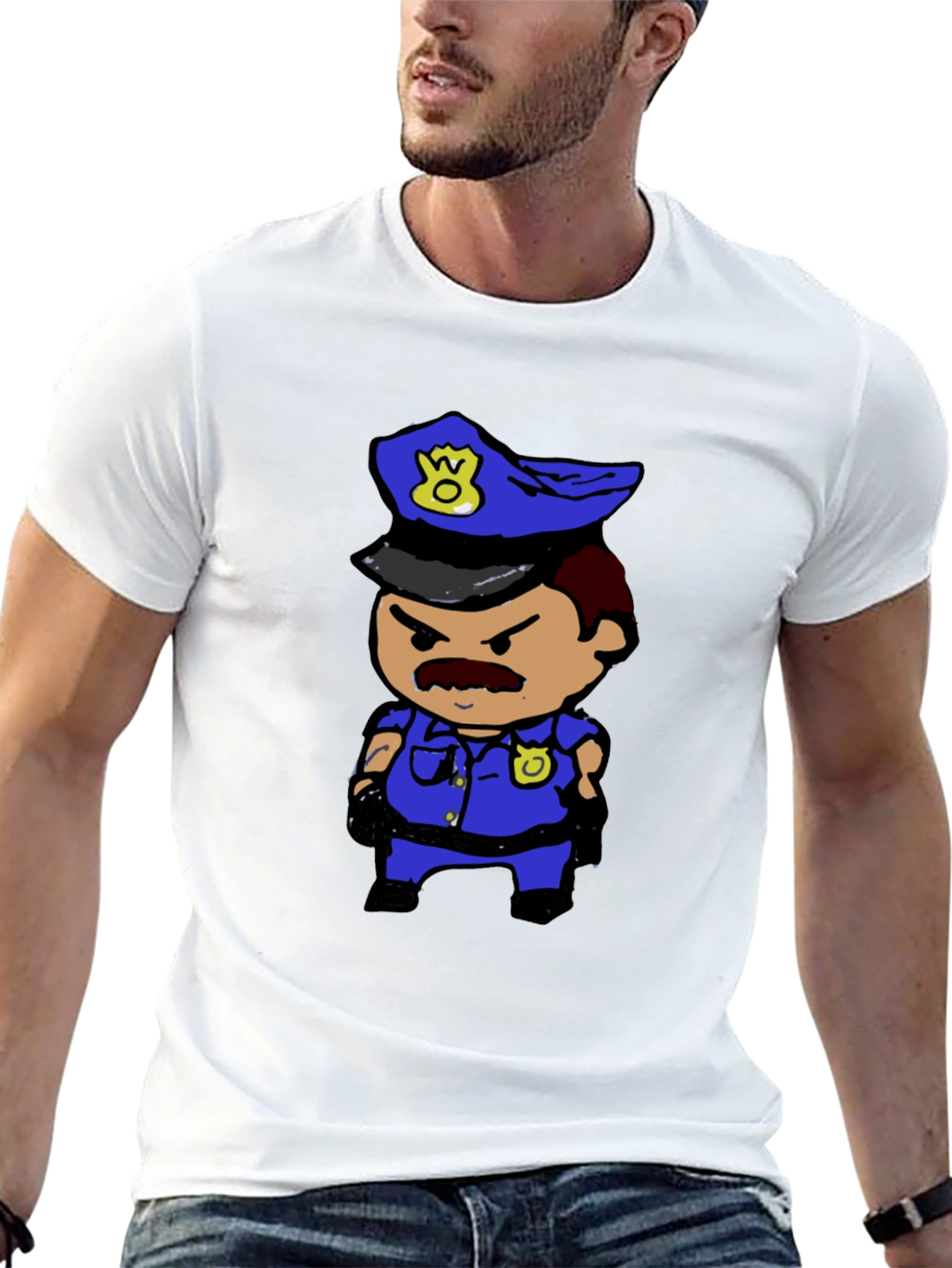Cartoon Cop T-Shirt