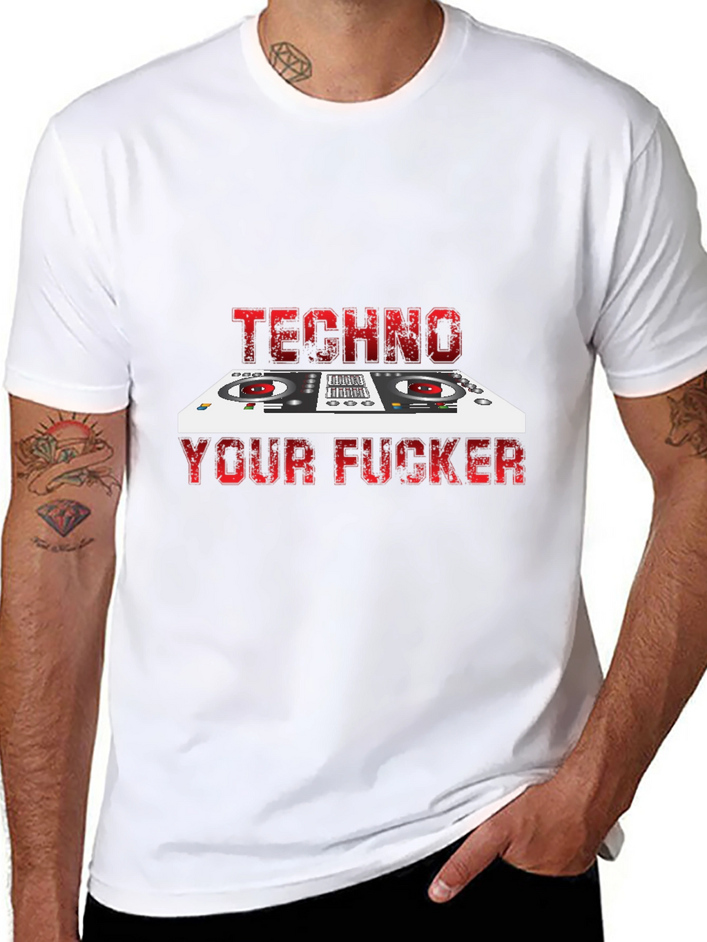 Techno Your F*cker T-Shirt - DJ Style
