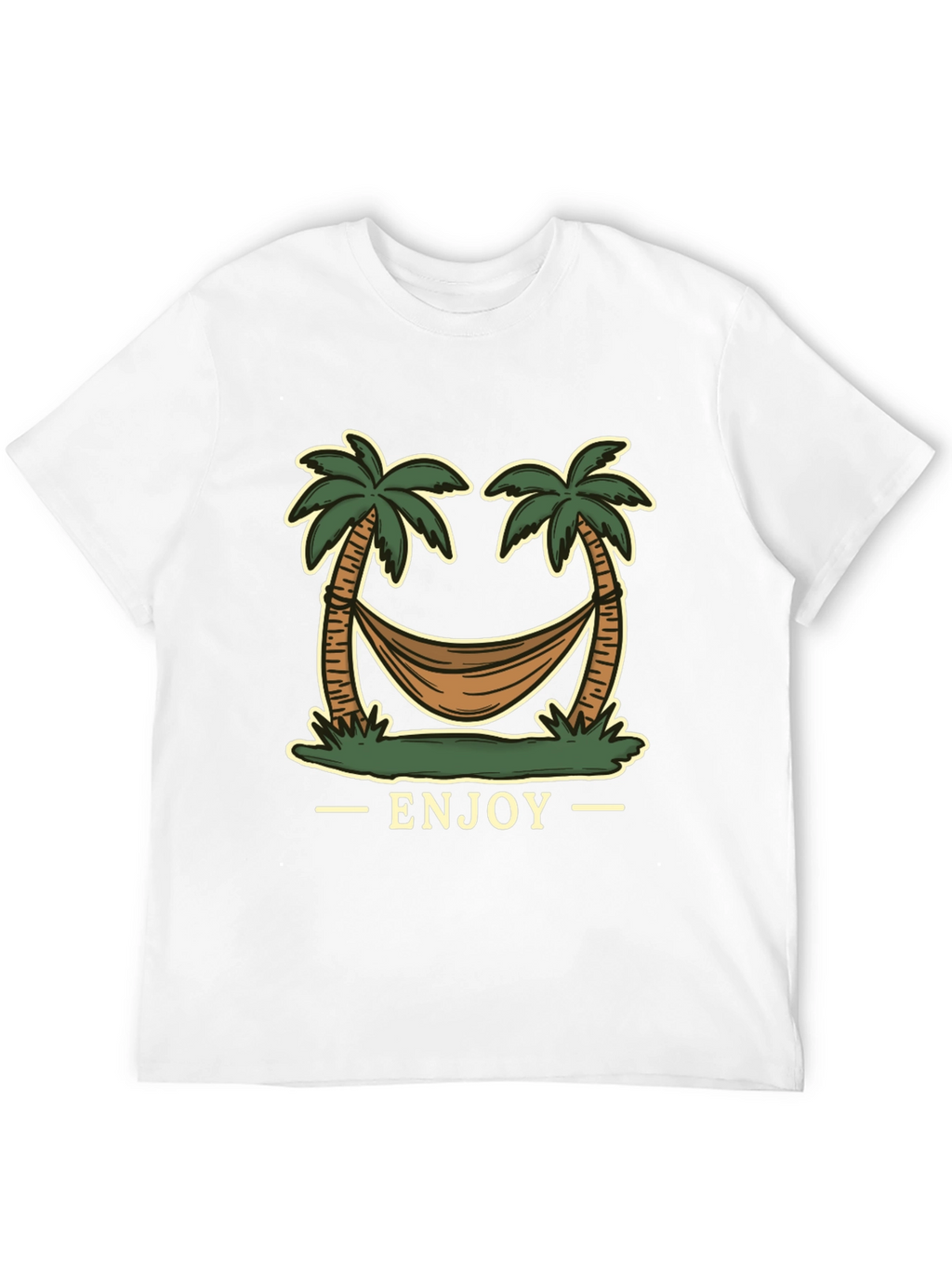 Enjoy Palm Tree Hammock Graphic Tee