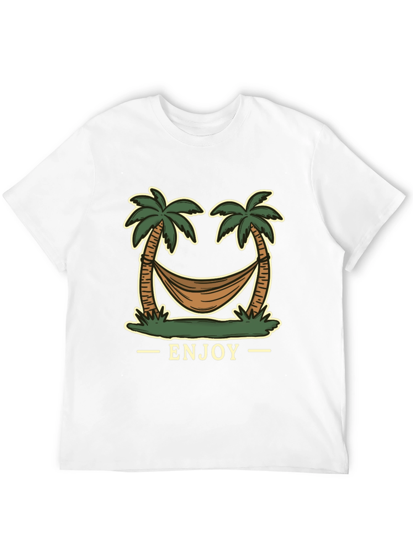 Enjoy Palm Tree Hammock Graphic Tee