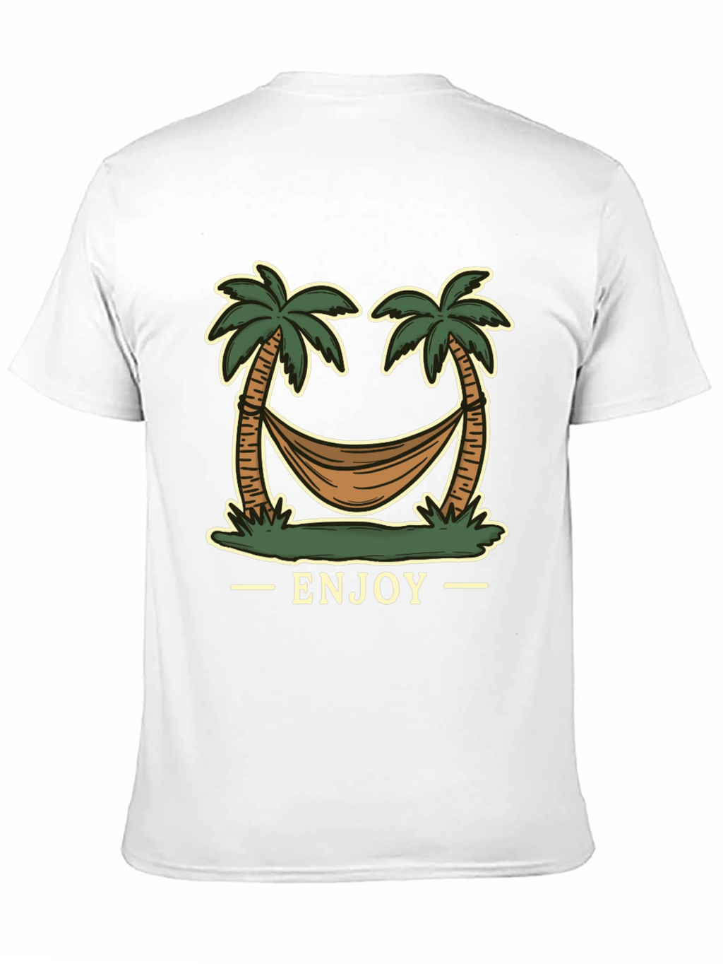 Enjoy Palm Tree Hammock Graphic Tee