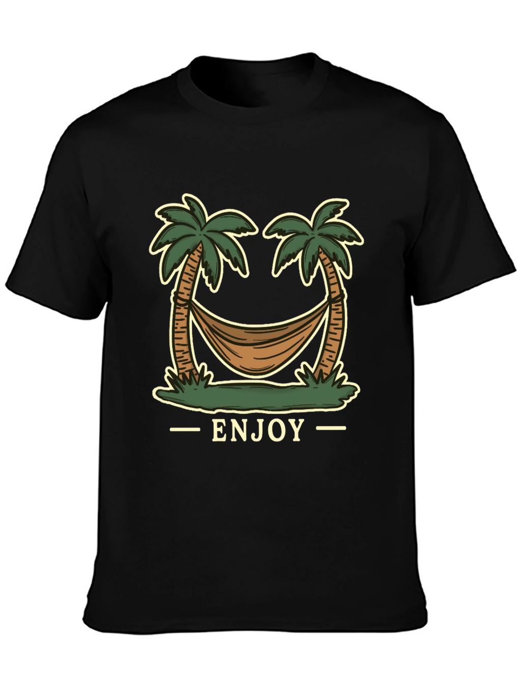 Enjoy Palm Tree Hammock Graphic Tee