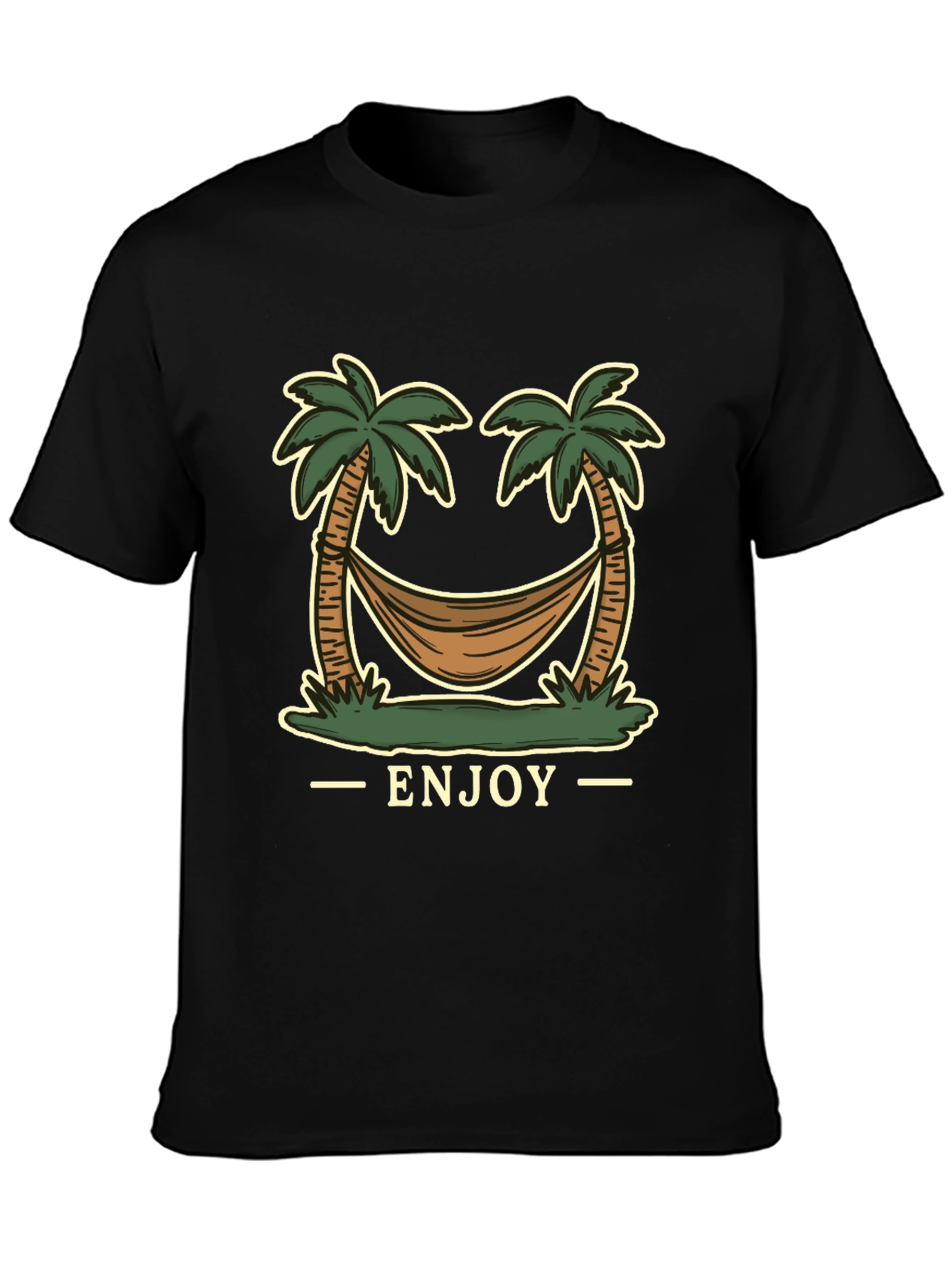 Enjoy Palm Tree Hammock Graphic Tee
