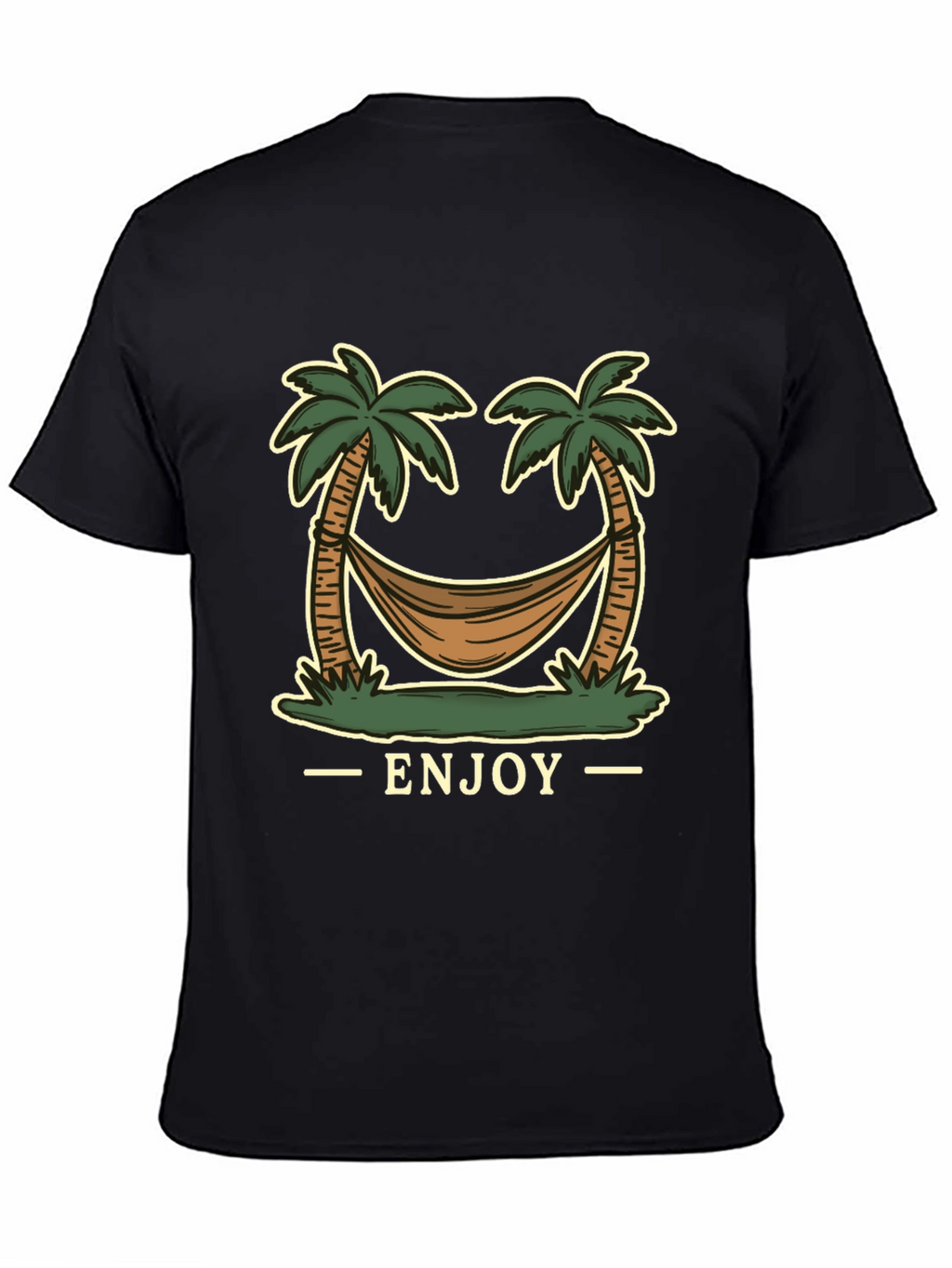 Enjoy Palm Tree Hammock Graphic Tee