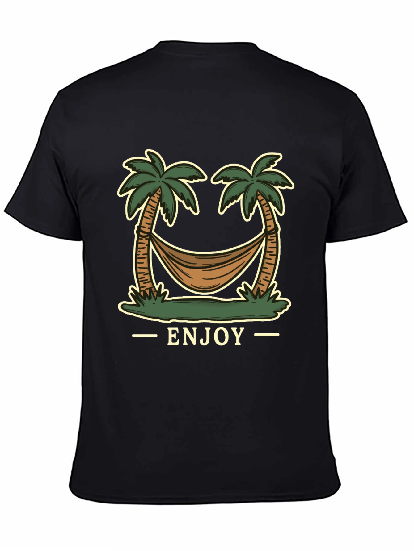 Enjoy Palm Tree Hammock Graphic Tee
