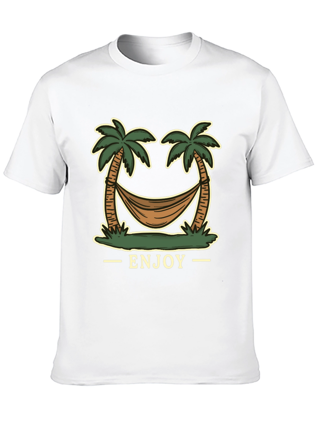 Enjoy Palm Tree Hammock Graphic Tee