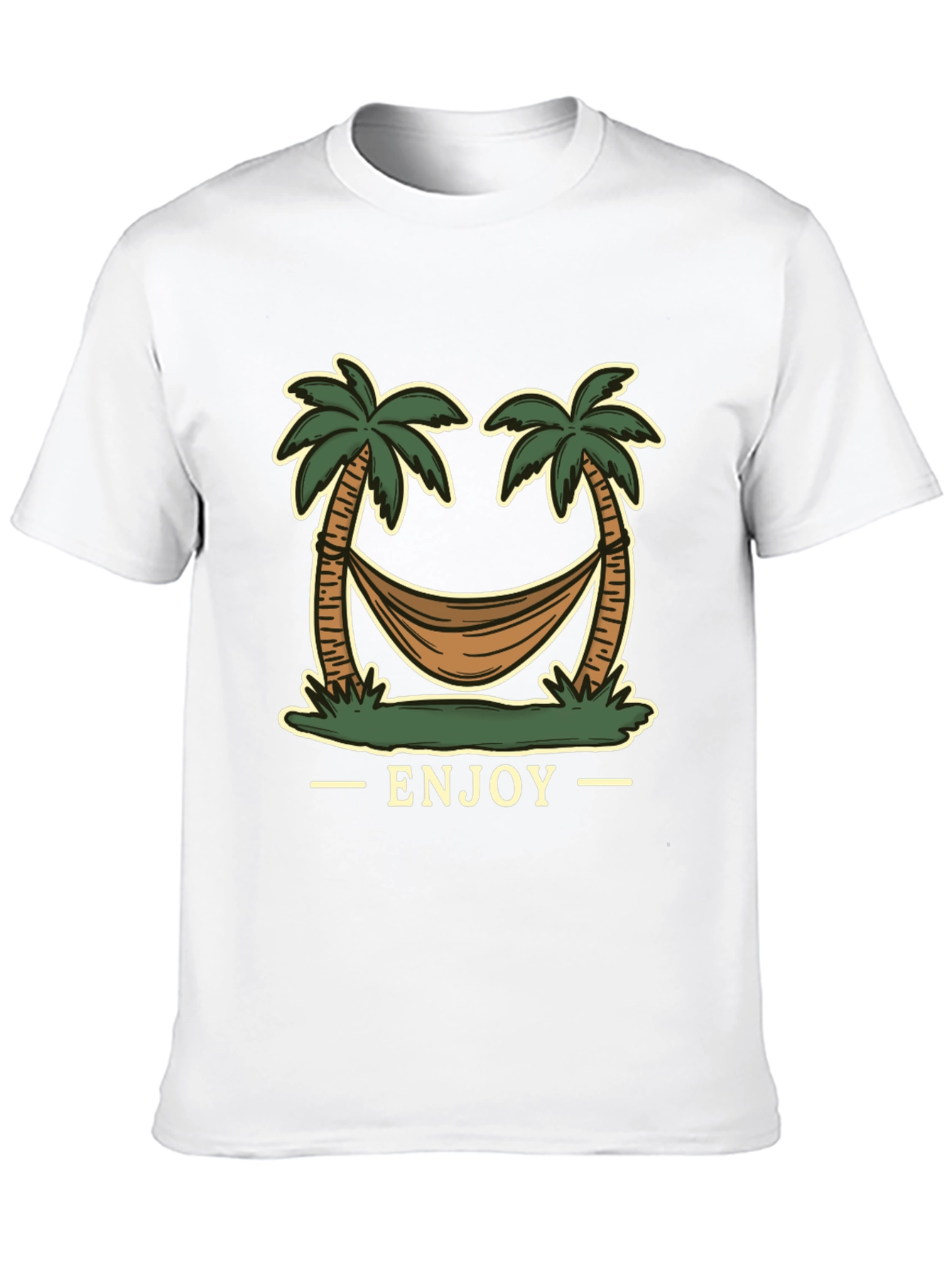 Enjoy Palm Tree Hammock Graphic Tee