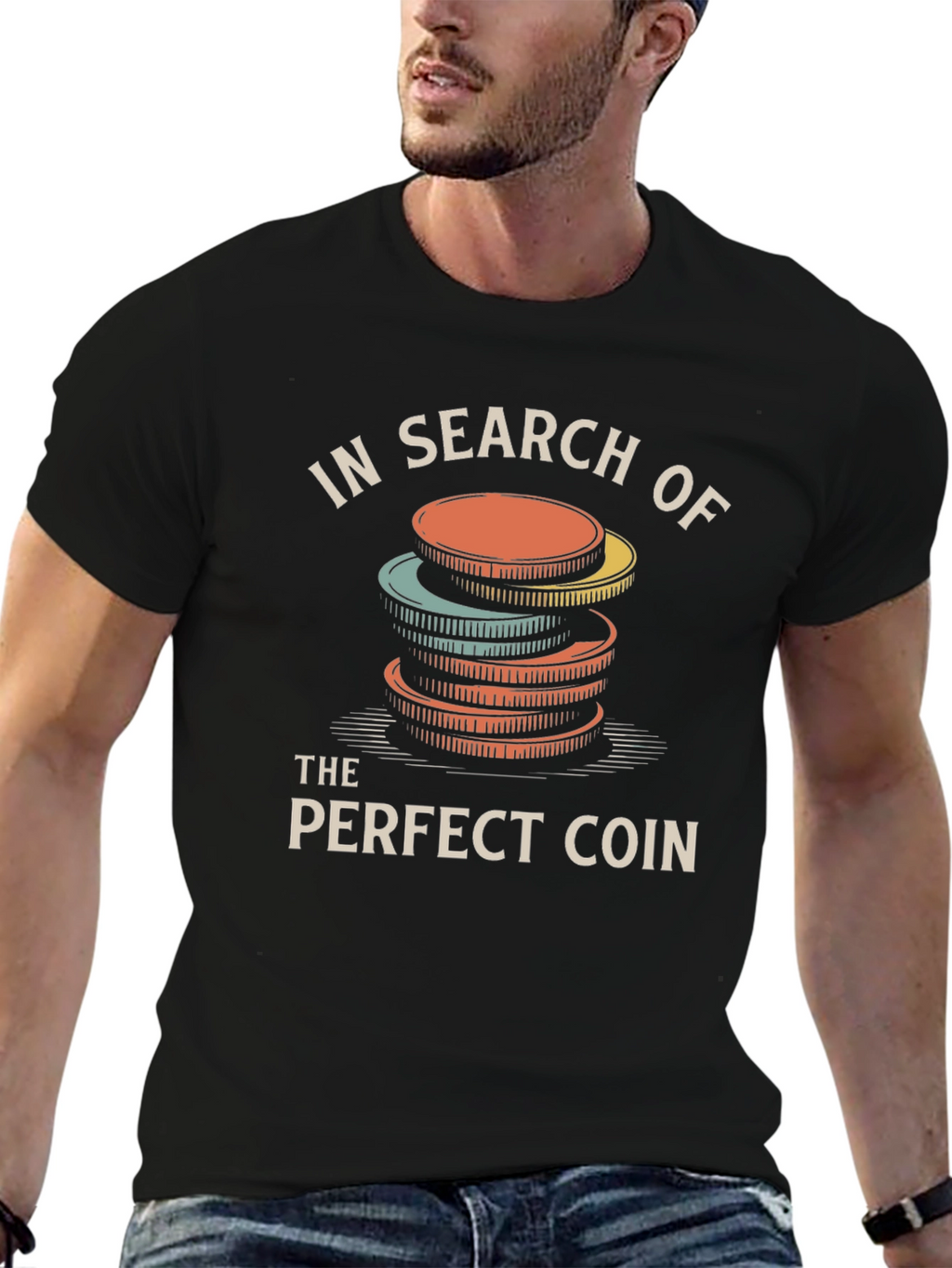 In Search of the Perfect Coin Graphic Tee
