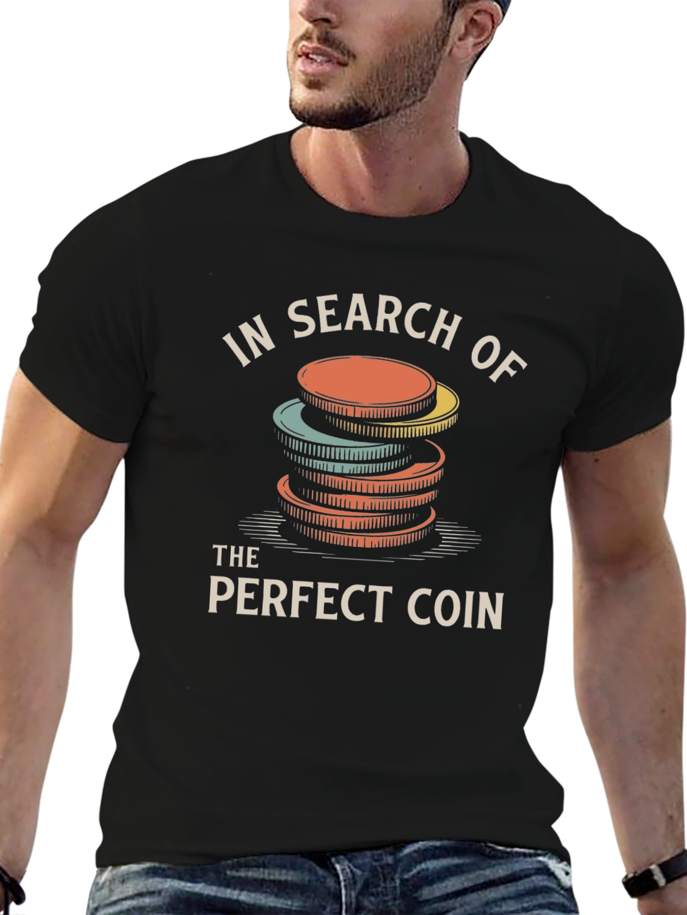 In Search of the Perfect Coin Graphic Tee
