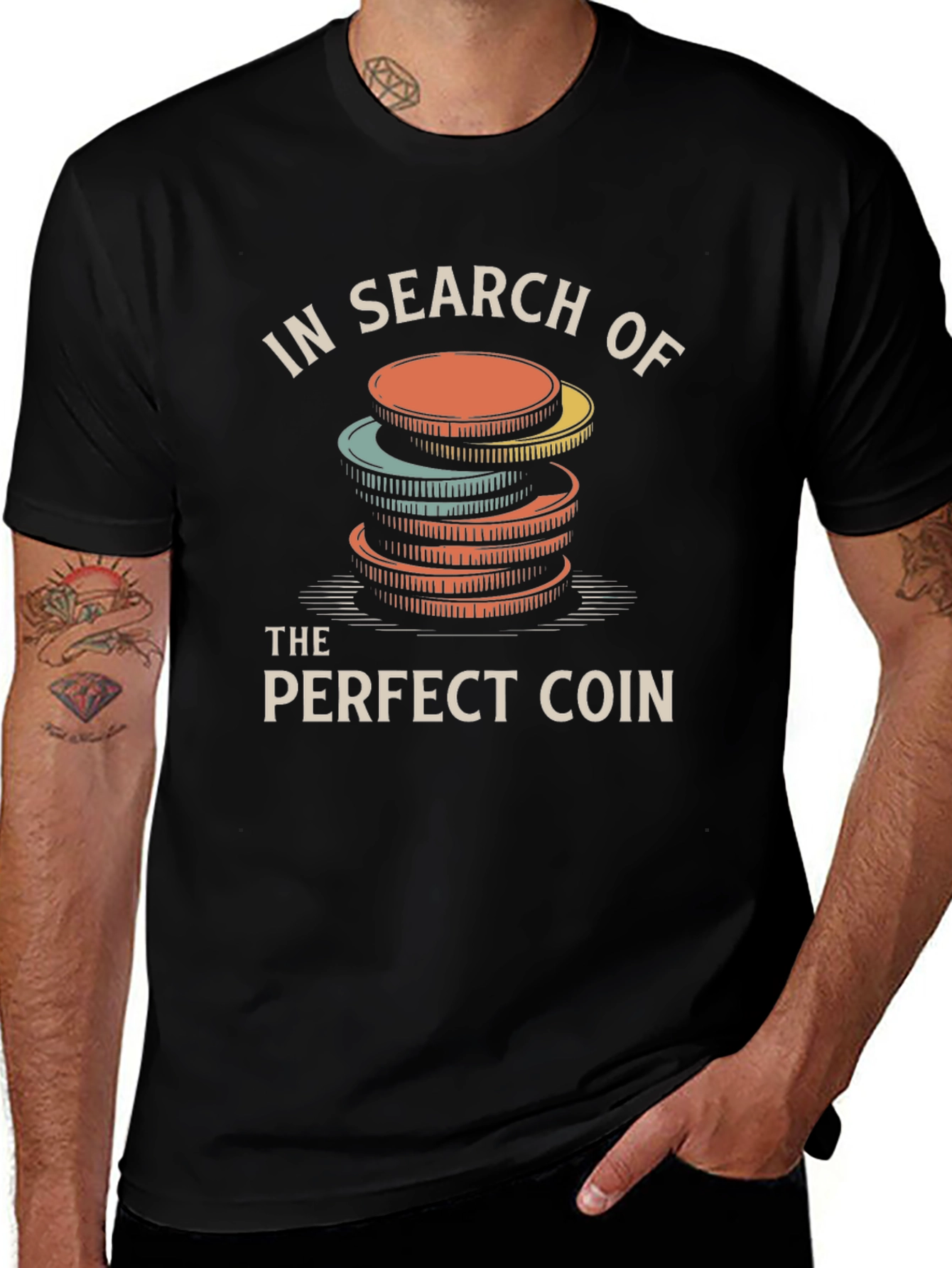 In Search of the Perfect Coin Graphic Tee