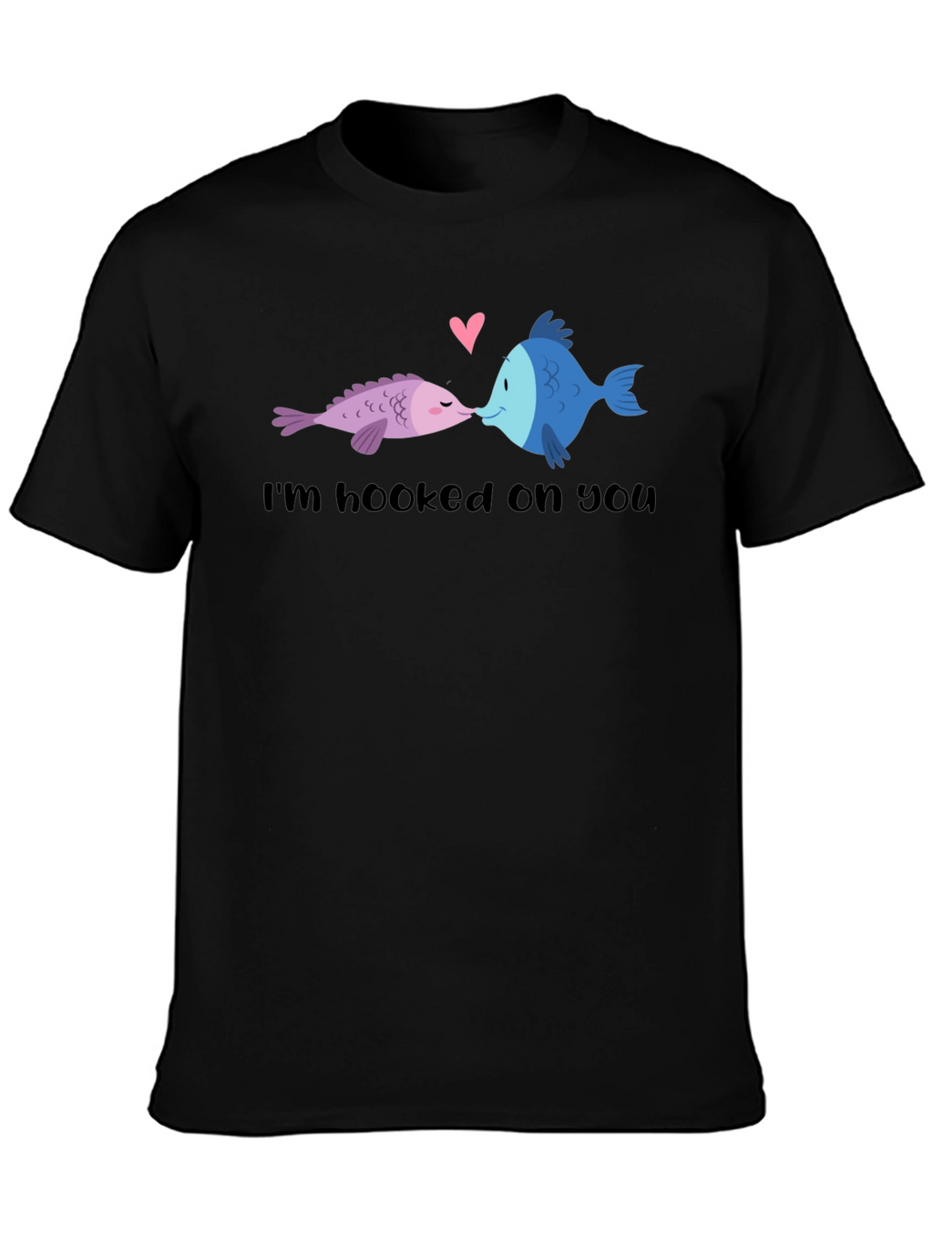 Hooked on You Fish Graphic T-Shirt