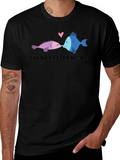 Hooked on You Fish Graphic T-Shirt