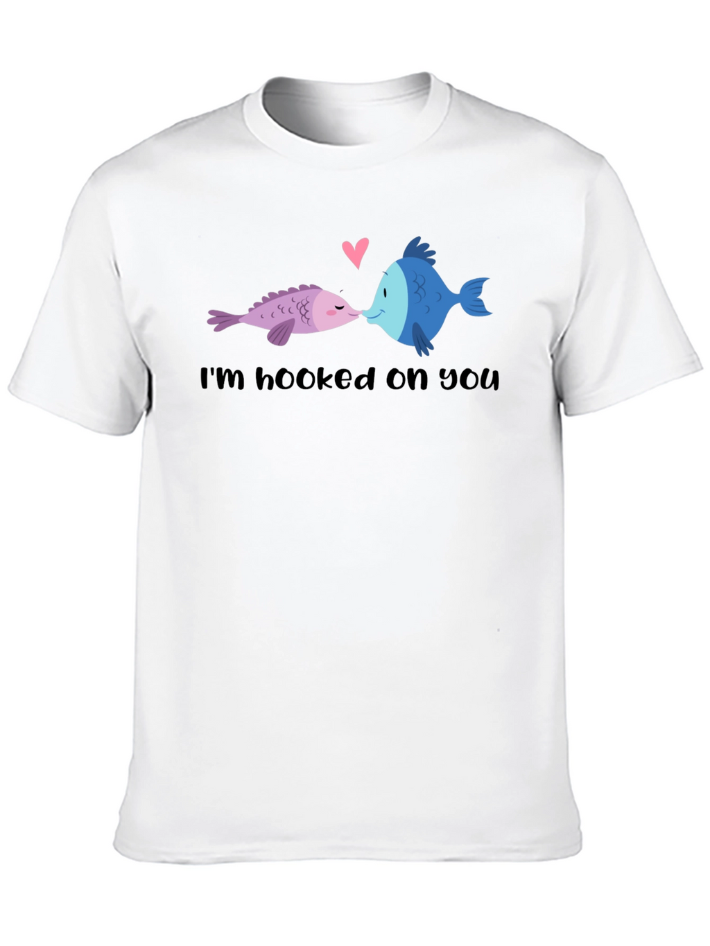 Hooked on You Fish Graphic T-Shirt