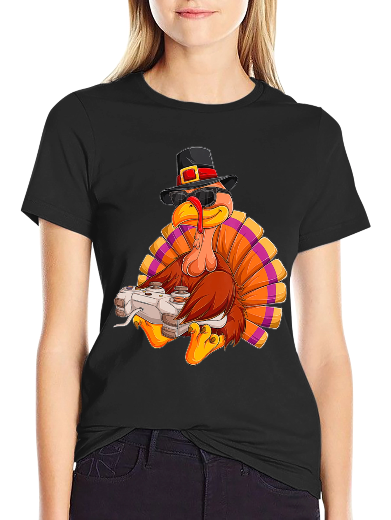 Gaming Turkey Thanksgiving T-Shirt