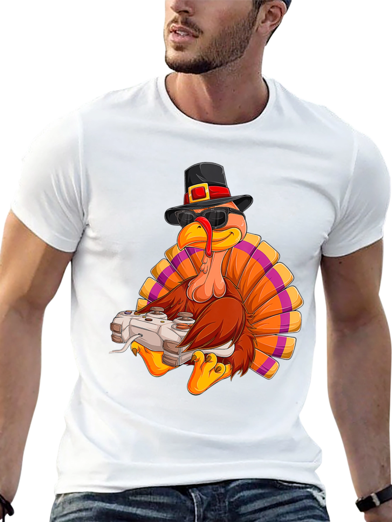 Gaming Turkey Thanksgiving T-Shirt