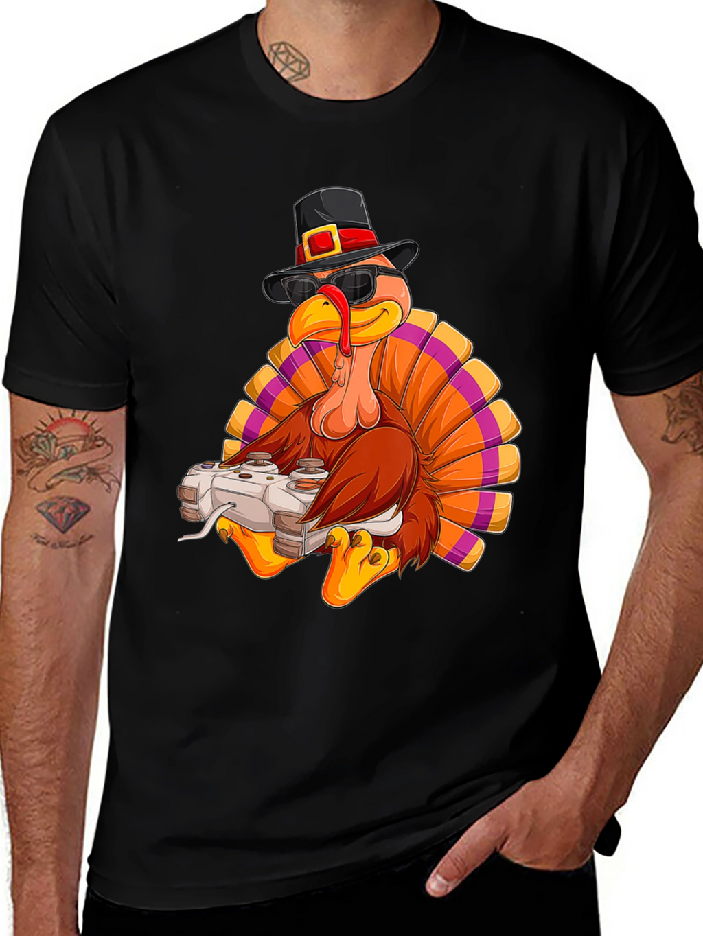 Gaming Turkey Thanksgiving T-Shirt