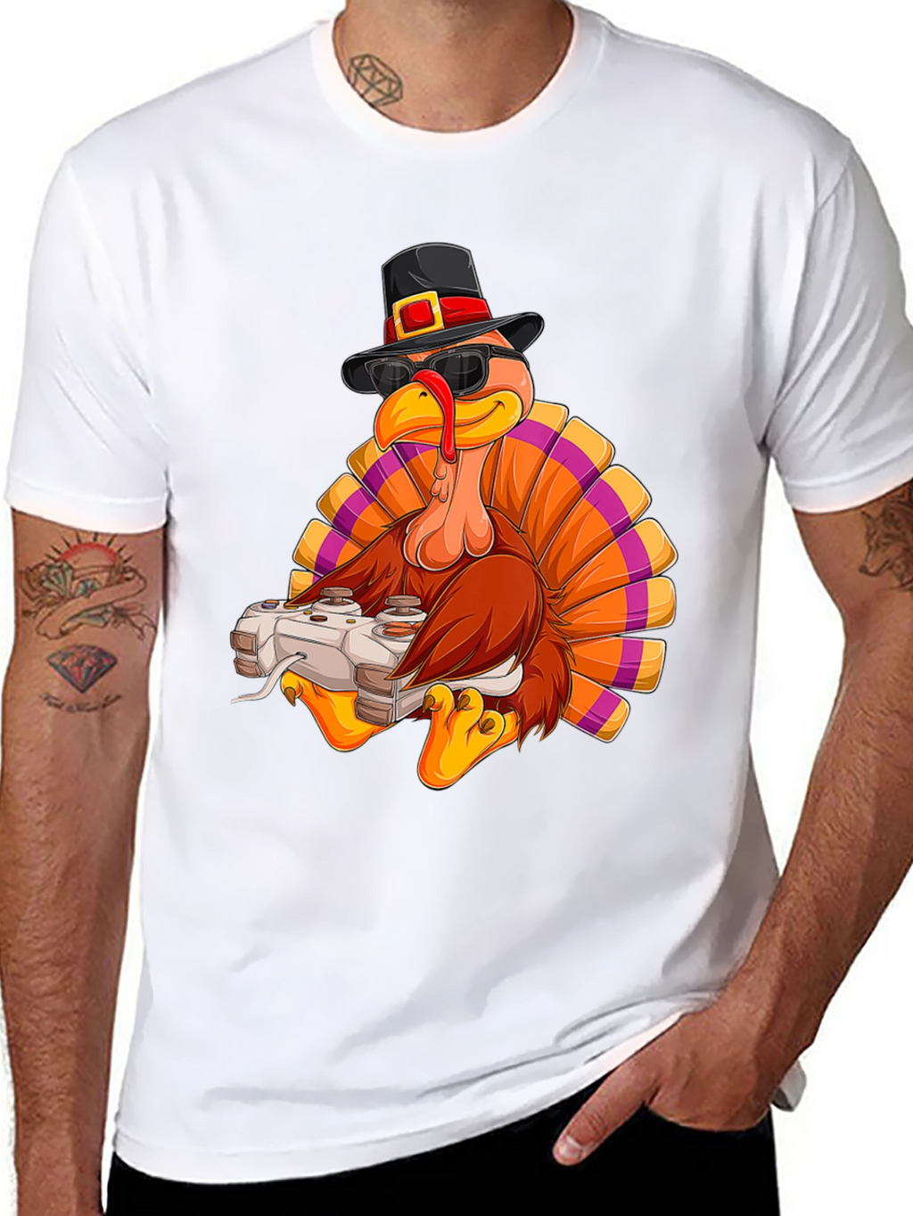 Gaming Turkey Thanksgiving T-Shirt