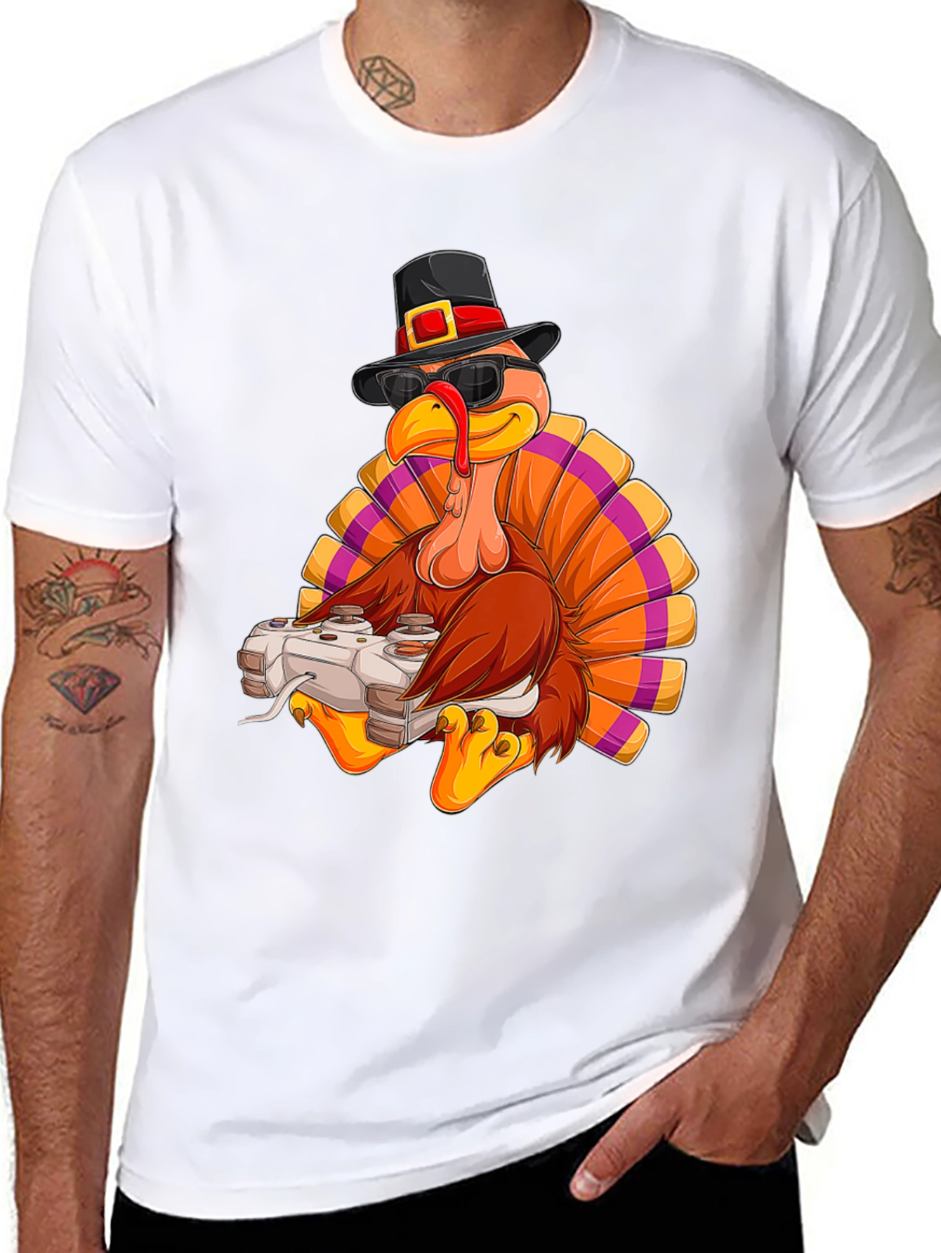 Gaming Turkey Thanksgiving T-Shirt