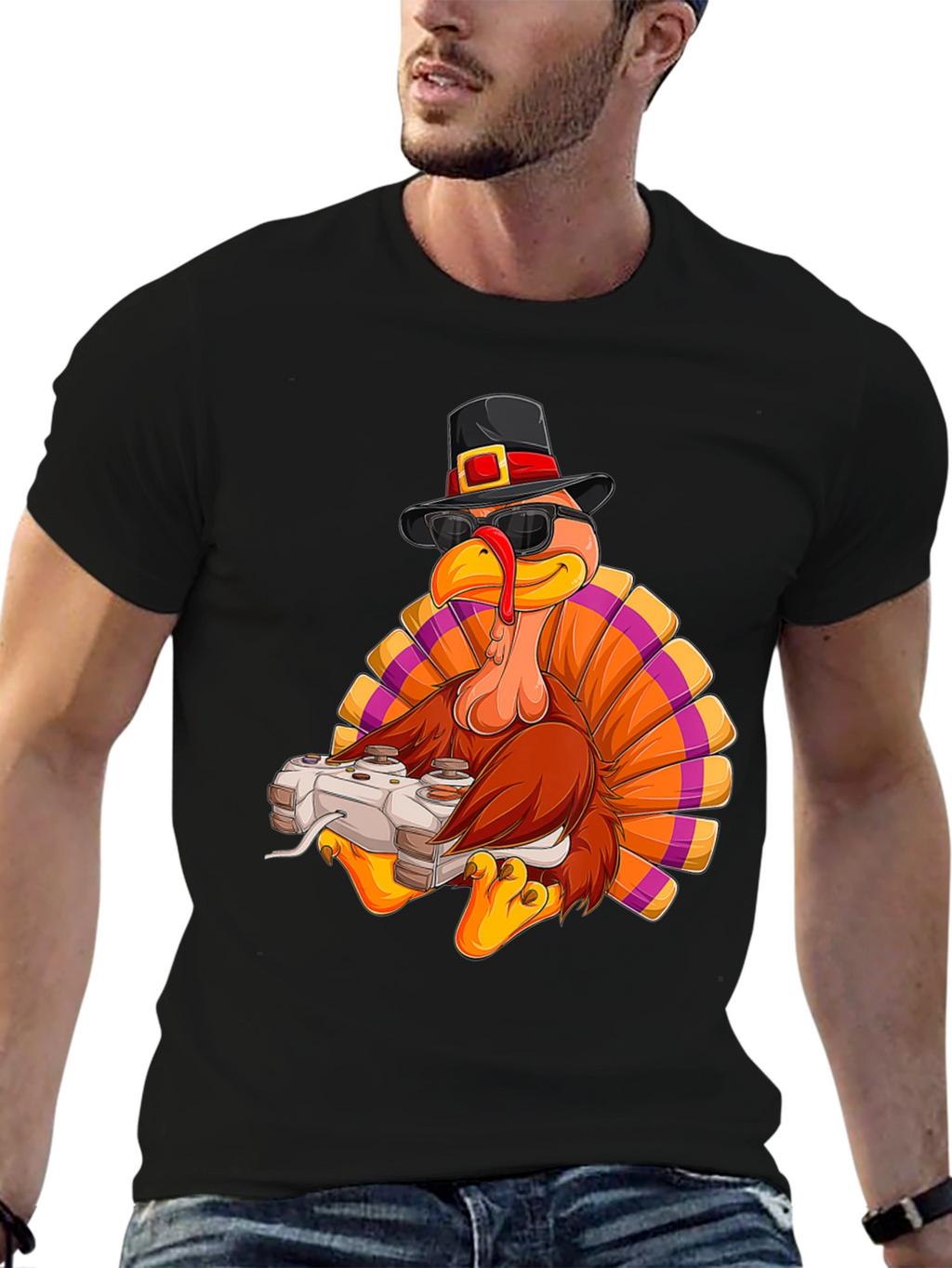 Gaming Turkey Thanksgiving T-Shirt