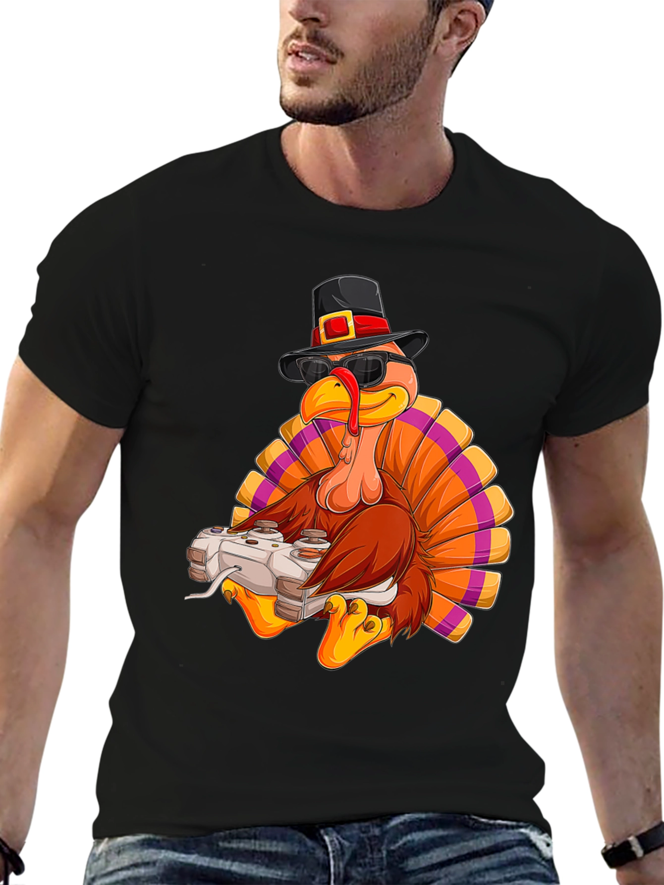 Gaming Turkey Thanksgiving T-Shirt