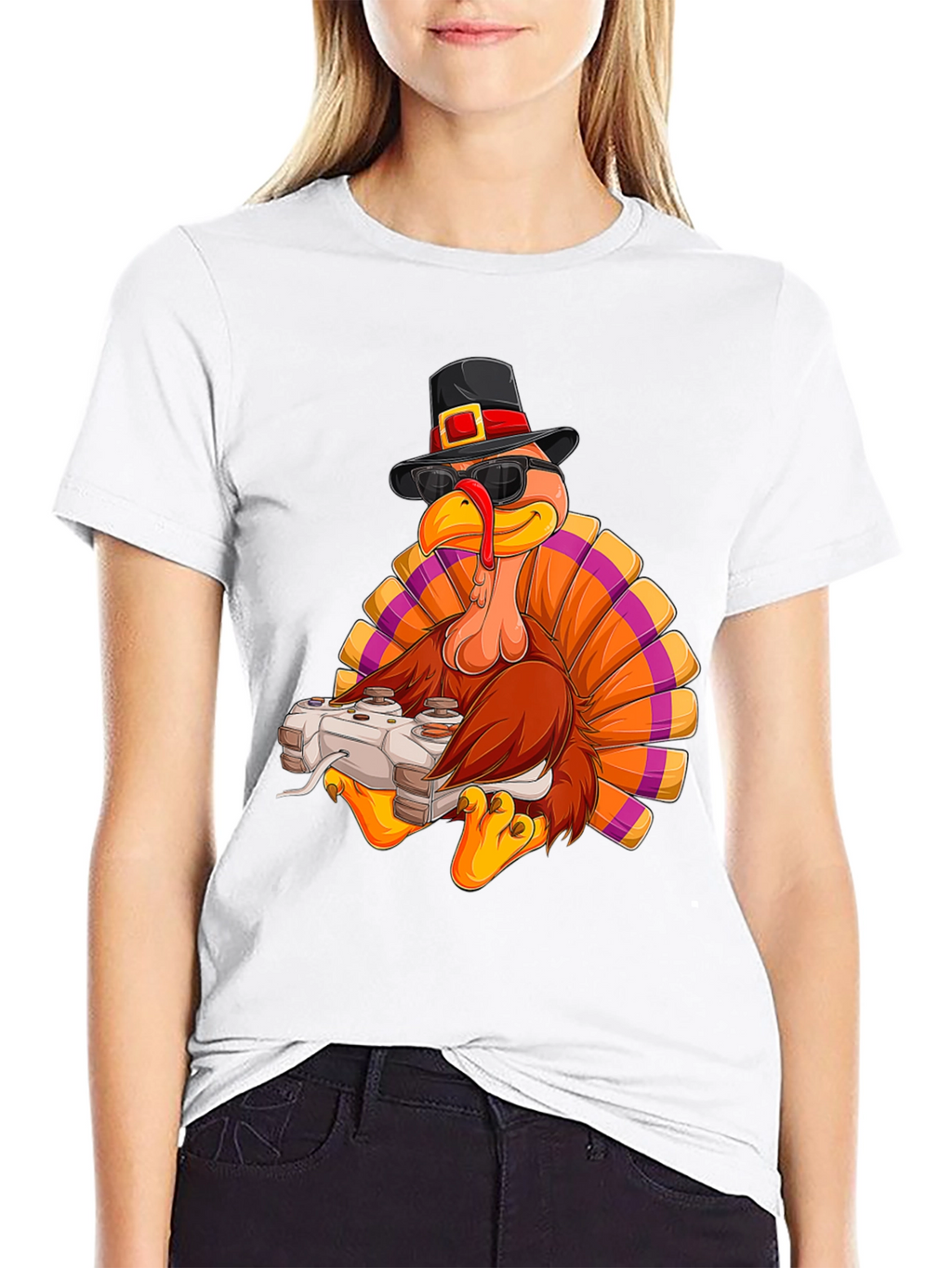 Gaming Turkey Thanksgiving T-Shirt