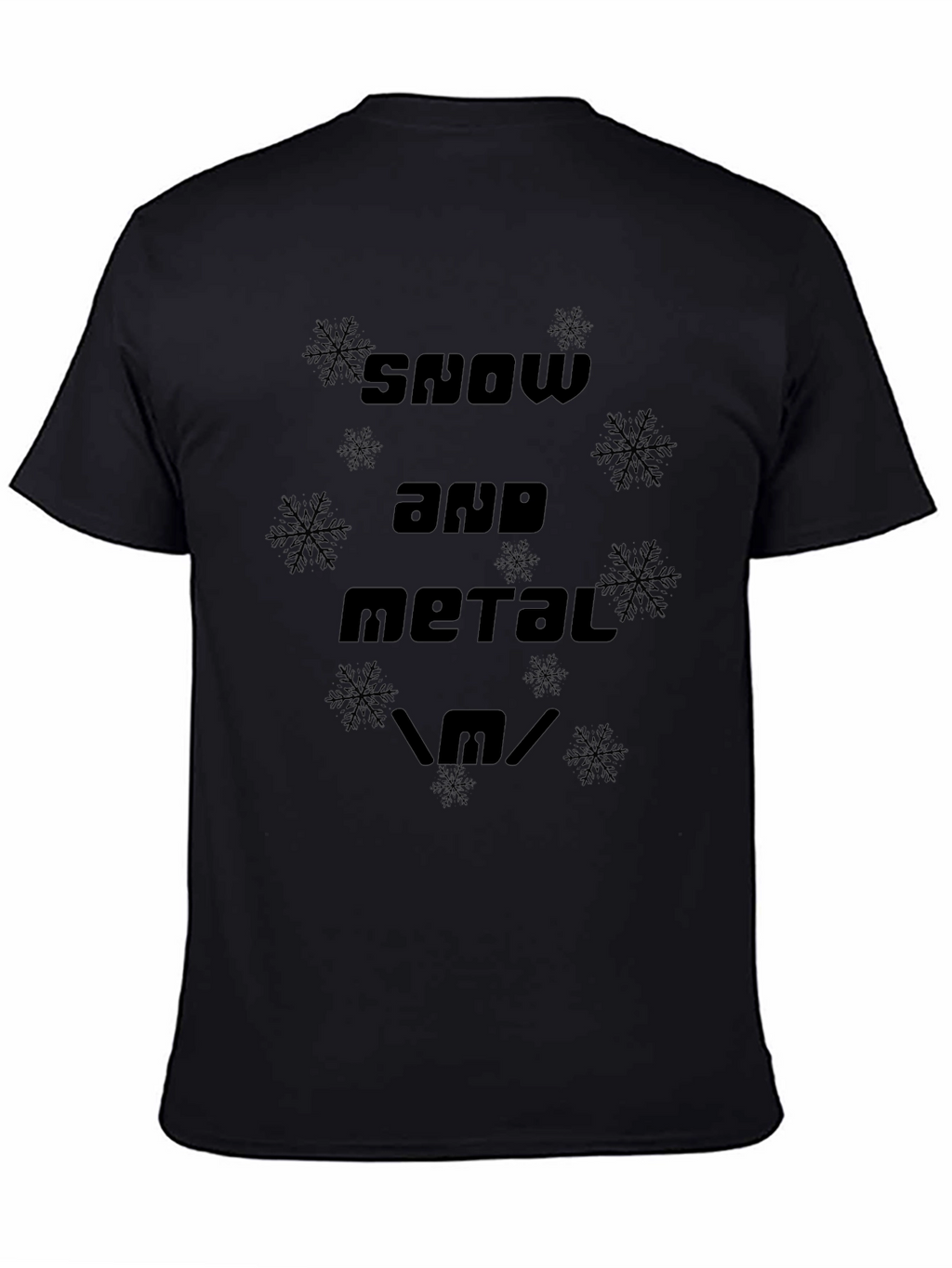 Snow and Metal T-Shirt - Heavy Metal Winter Apparel