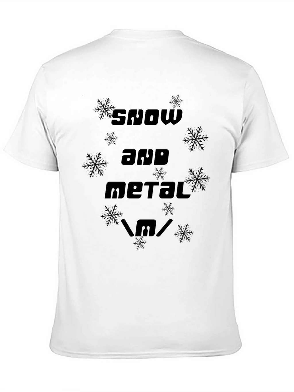 Snow and Metal T-Shirt - Heavy Metal Winter Apparel