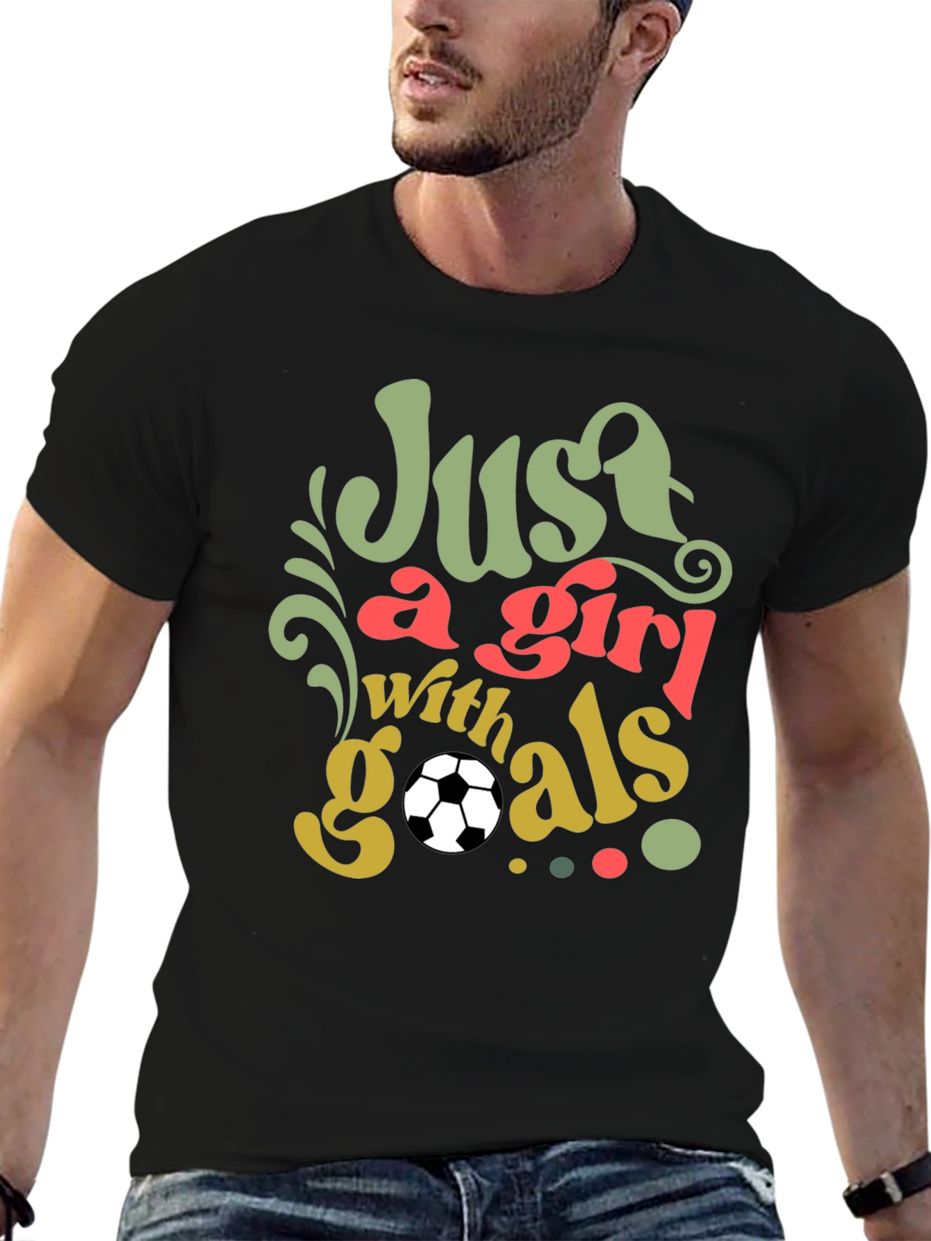 Just a Girl with Goals Soccer T-Shirt