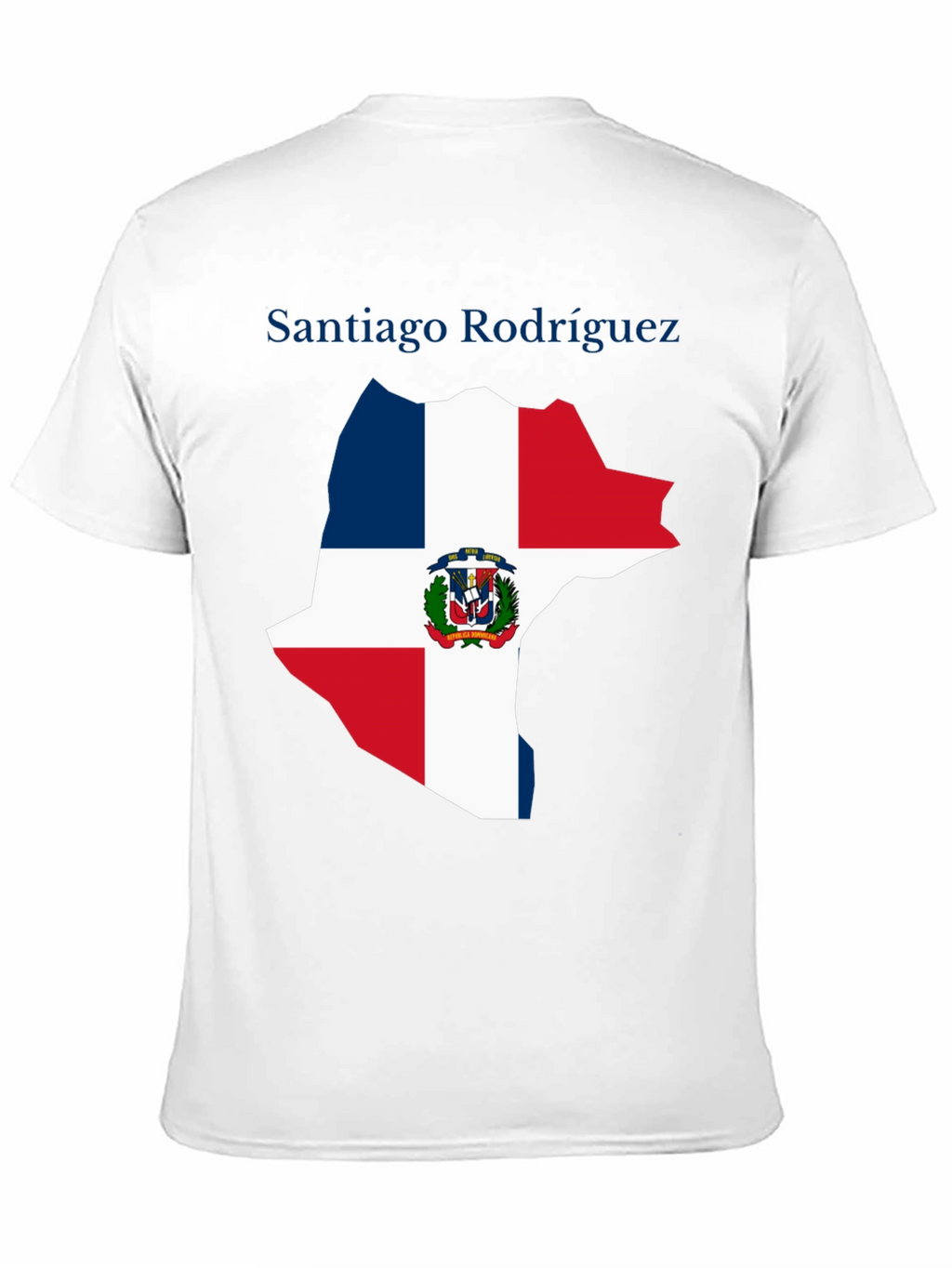 Dominican Republic Flag Map T-Shirt