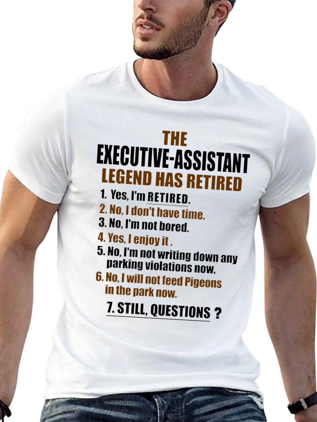 Retired Executive Assistant Legend Graphic Tee