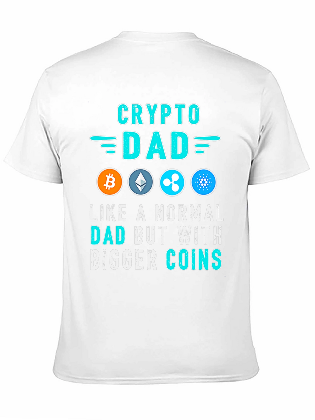 Crypto Dad T-Shirt - Bitcoin Ethereum Ripple Cardano