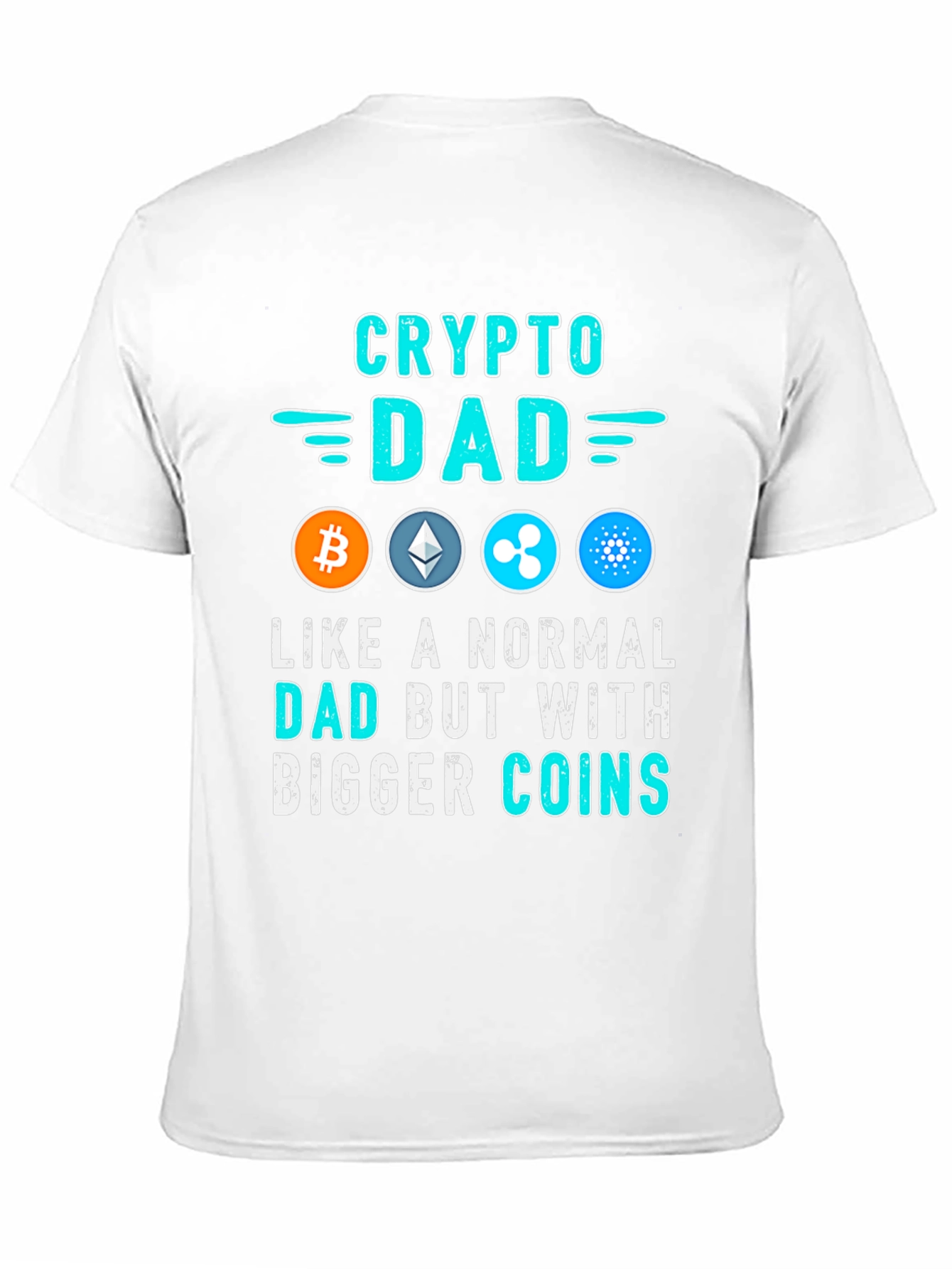 Crypto Dad T-Shirt - Bitcoin Ethereum Ripple Cardano