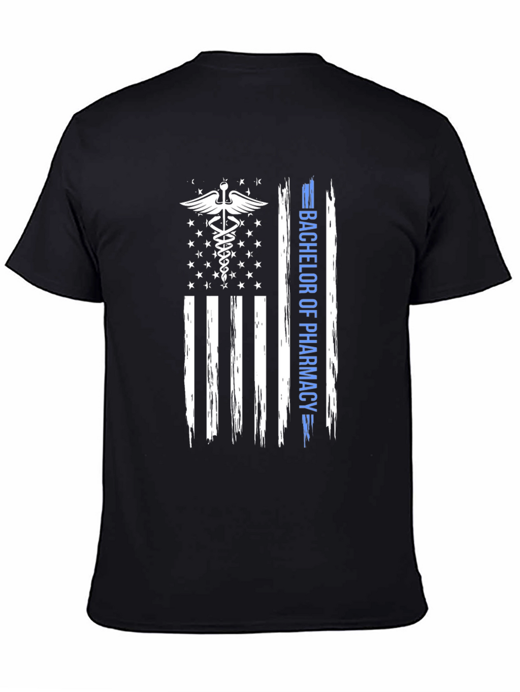 Bachelor of Pharmacy American Flag T-Shirt