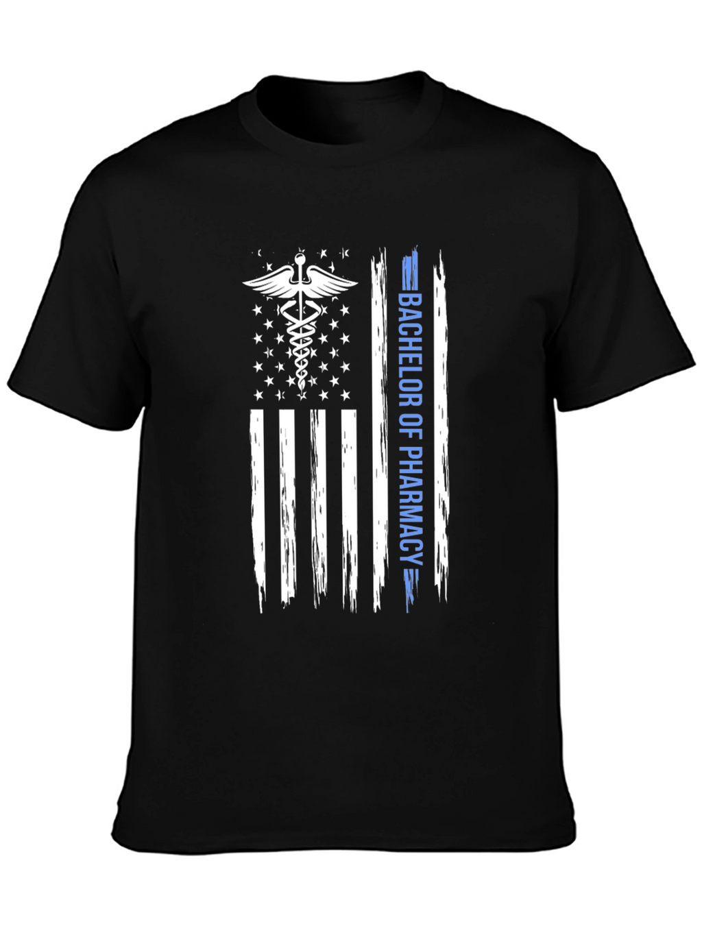 Bachelor of Pharmacy American Flag T-Shirt