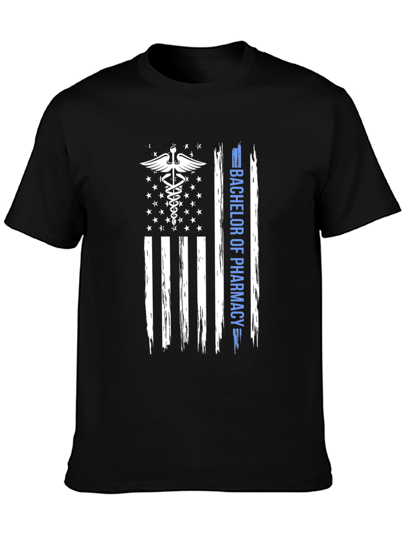 Bachelor of Pharmacy American Flag T-Shirt