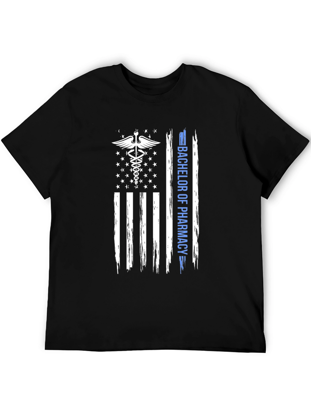 Bachelor of Pharmacy American Flag T-Shirt