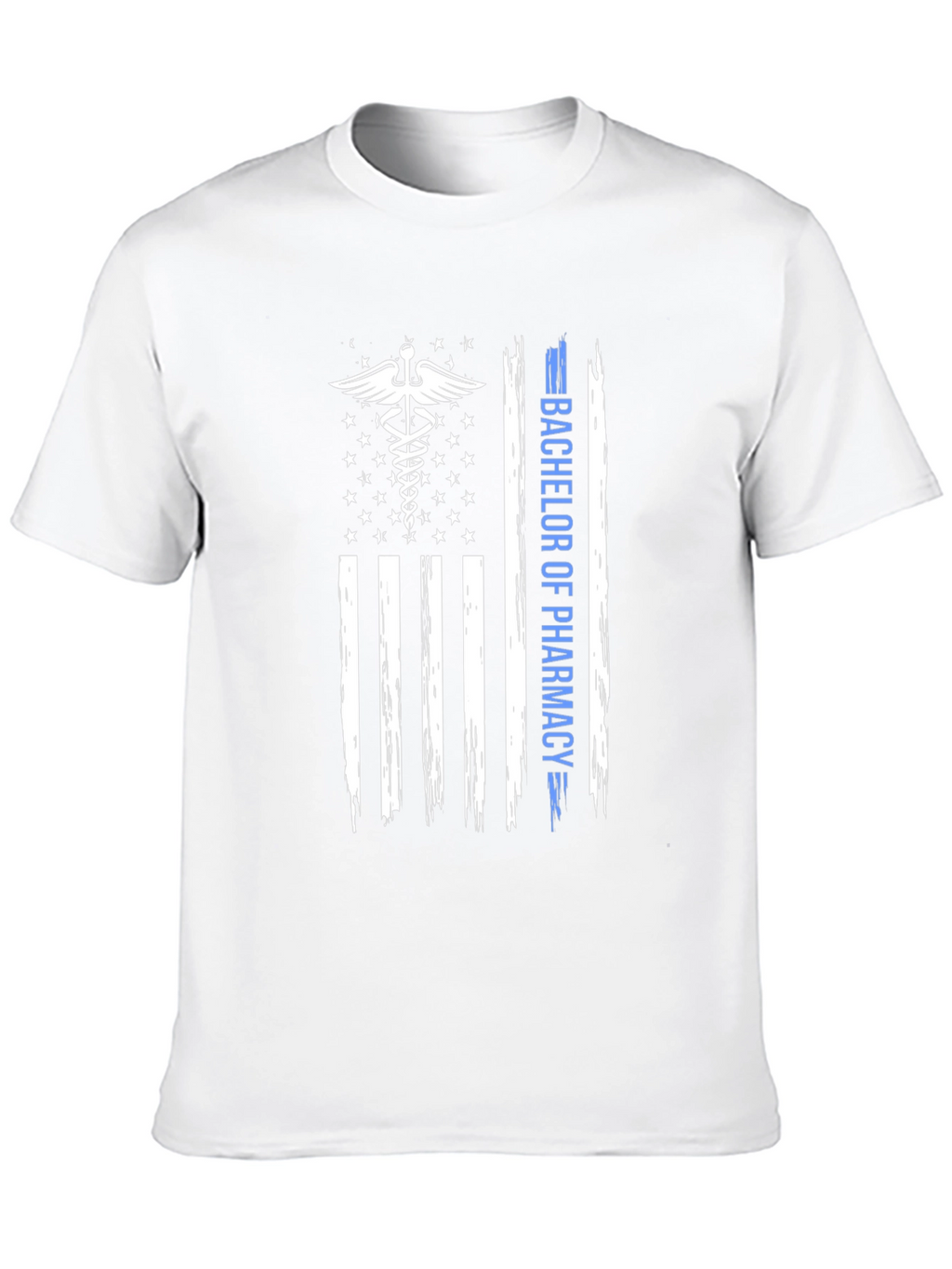 Bachelor of Pharmacy American Flag T-Shirt