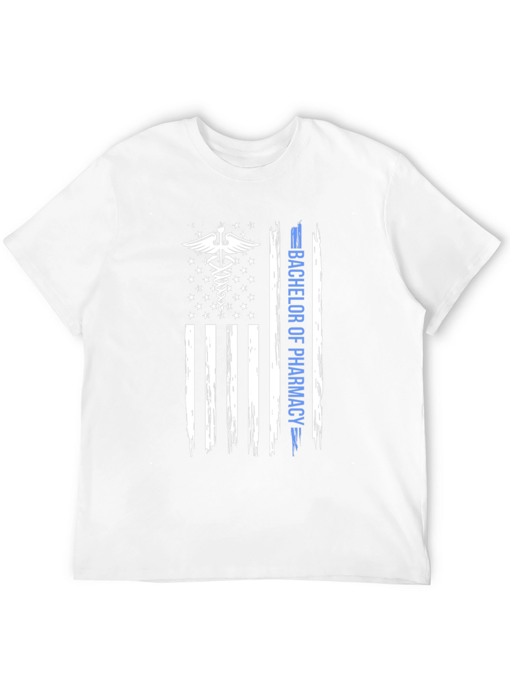 Bachelor of Pharmacy American Flag T-Shirt