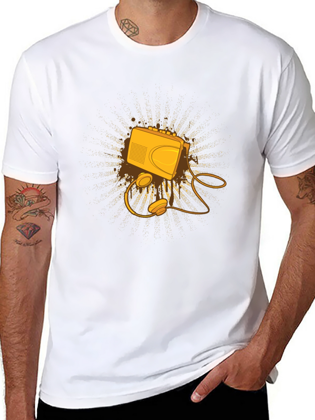Retro Cassette Player Graphic Tee