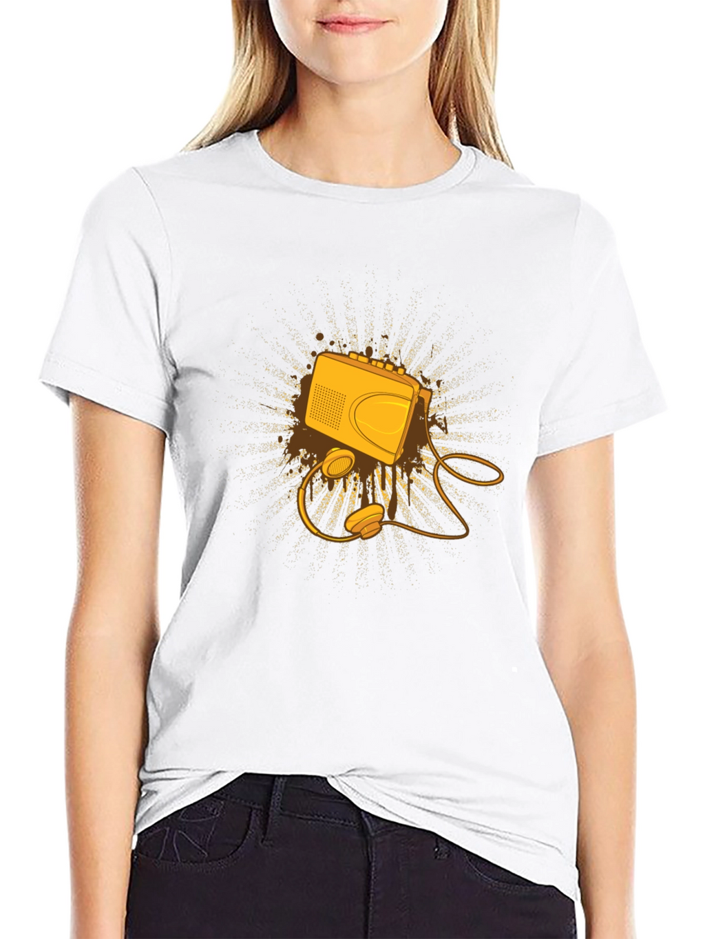 Retro Cassette Player Graphic Tee