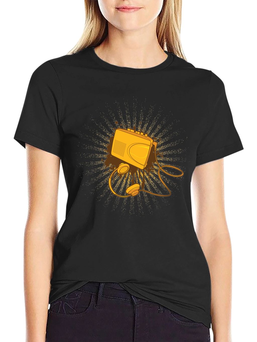 Retro Cassette Player Graphic Tee