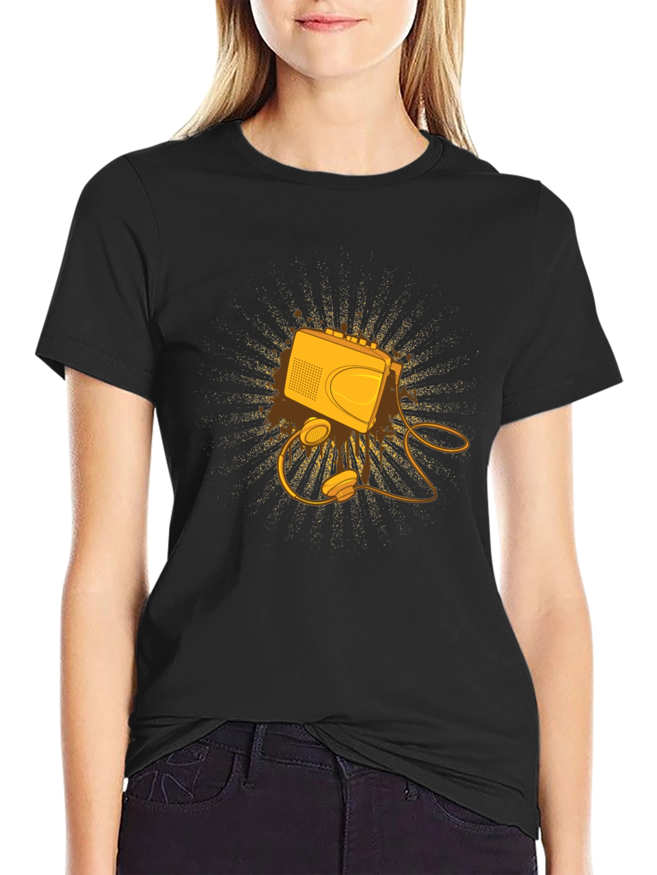 Retro Cassette Player Graphic Tee