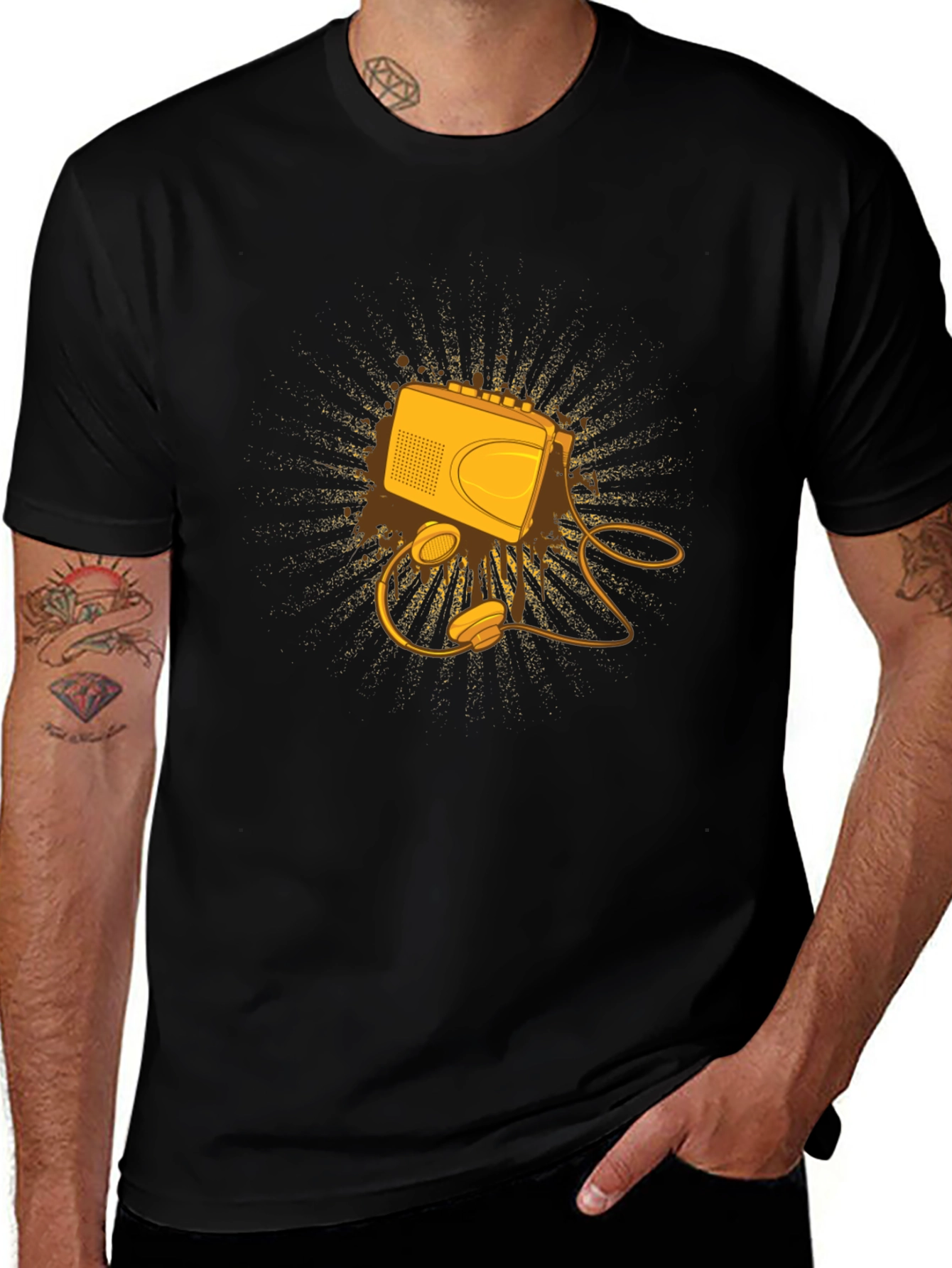 Retro Cassette Player Graphic Tee