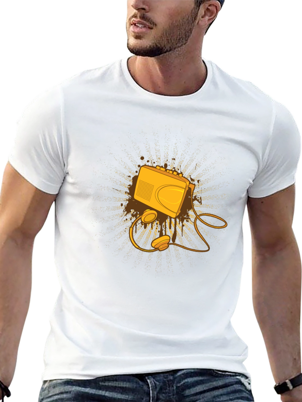 Retro Cassette Player Graphic Tee